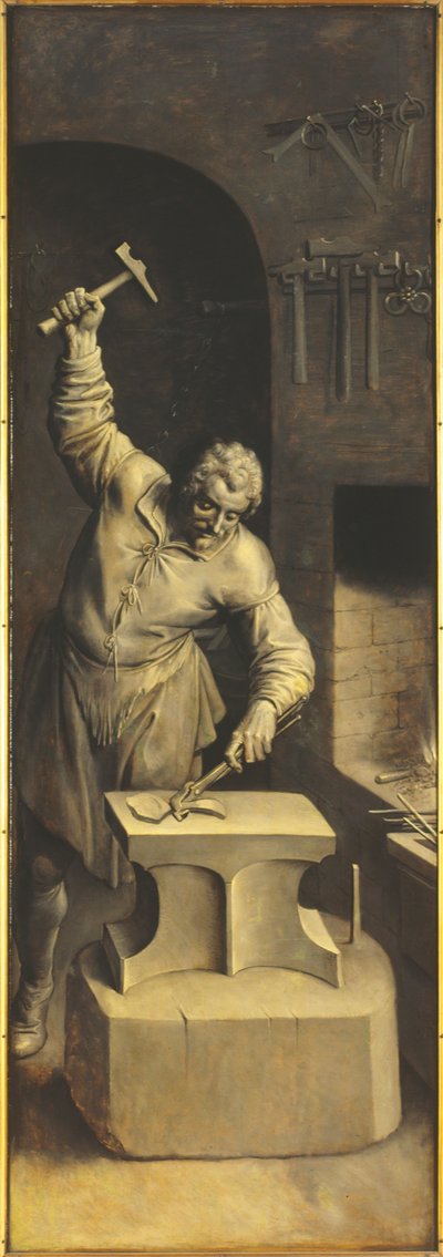 Saint Eligius in His Workshop by Ambrosius the Elder Francken or Franck