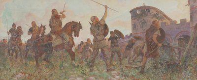 Arrival of the Saxons in London by Amedee Forestier