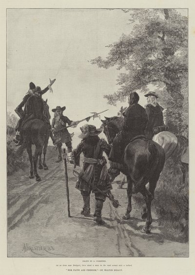 For Faith and Freedom, by Walter Besant by Amedee Forestier