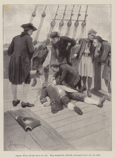 Illustration for The Luck of the Susan Bell, by Sir Walter Besant by Amedee Forestier