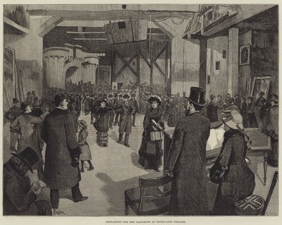 Rehearsing for the Pantomime at Drury-Lane Theatre by Amedee Forestier