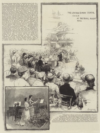 The London Sunday School Choir at the Royal Albert Hall by Amedee Forestier