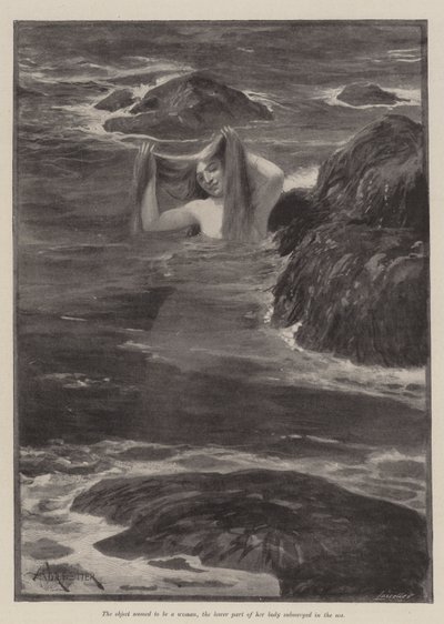The Mermaid of Lighthouse Point, by Bret Harte by Amedee Forestier