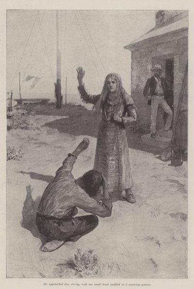 The Mermaid of Lighthouse Point, by Bret Harte by Amedee Forestier