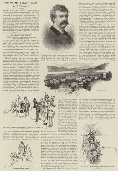 The Tramp Abroad Again, by Mark Twain by Amedee Forestier