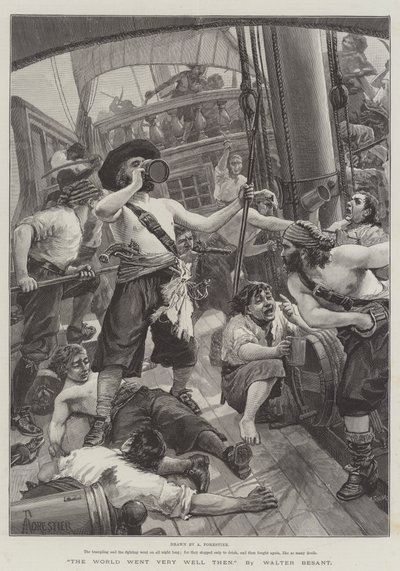 The World Went Very Well Then, by Walter Besant by Amedee Forestier