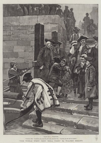 The World Went Very Well Then, by Walter Besant by Amedee Forestier