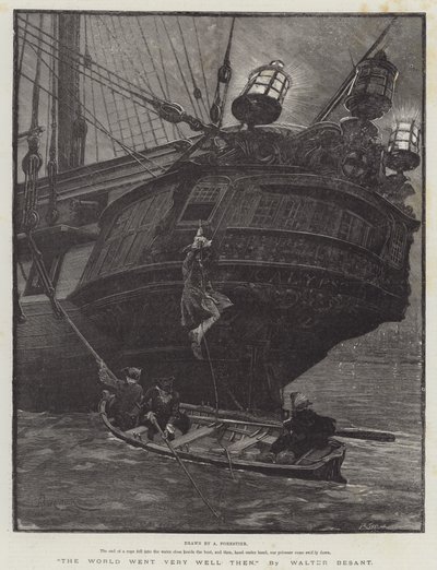 The World Went Very Well Then, by Walter Besant by Amedee Forestier