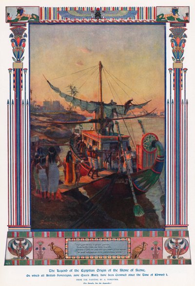 The legend of the Egyptian origin of the Stone Of Scone by Amedee Forestier