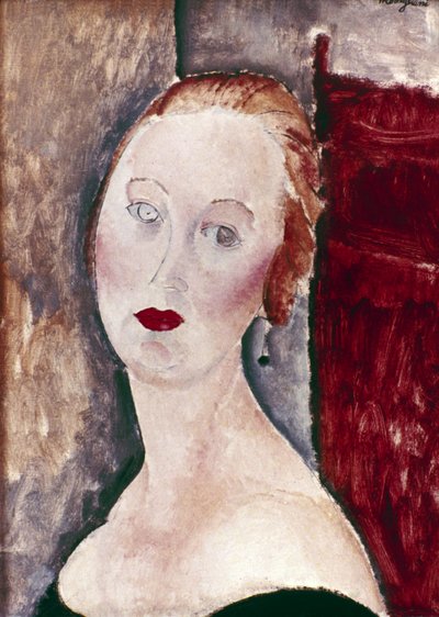 A Blond Woman. Portrait of Germaine Survage by Amedeo Modigliani