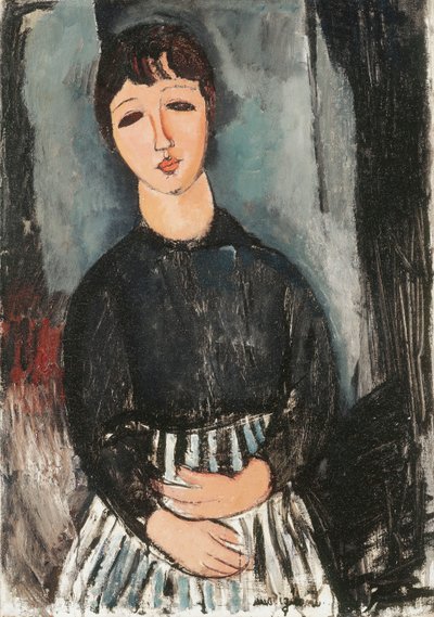 A Servant in a Striped Apron by Amedeo Modigliani