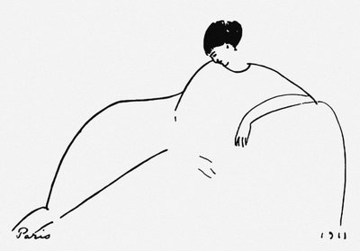 Anna Akhmatova, 1911 by Amedeo Modigliani