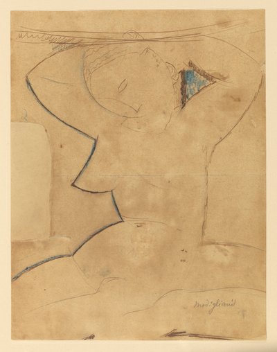 Caryatid with Pointed Breast by Amedeo Modigliani