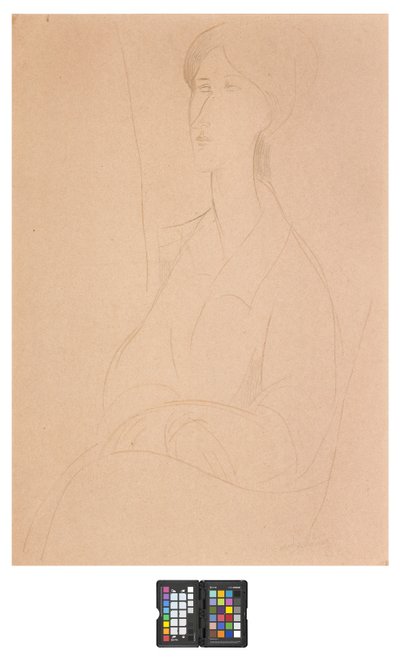 Hanks Zborowska with Hands on Her Lap by Amedeo Modigliani