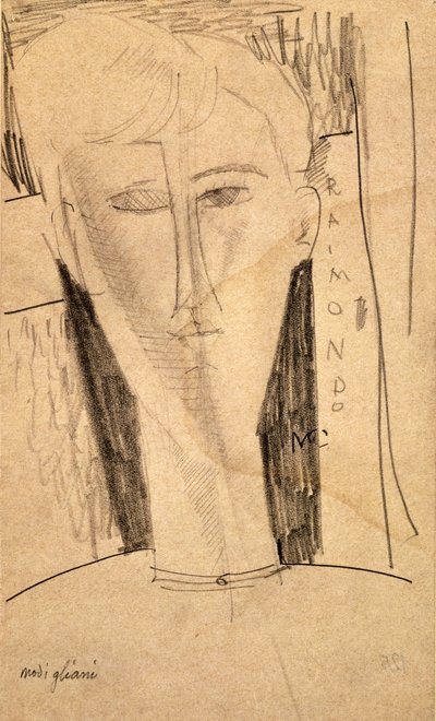 Head - Raimondo by Amedeo Modigliani