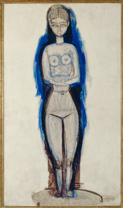 Standing Nude in Blue by Amedeo Modigliani