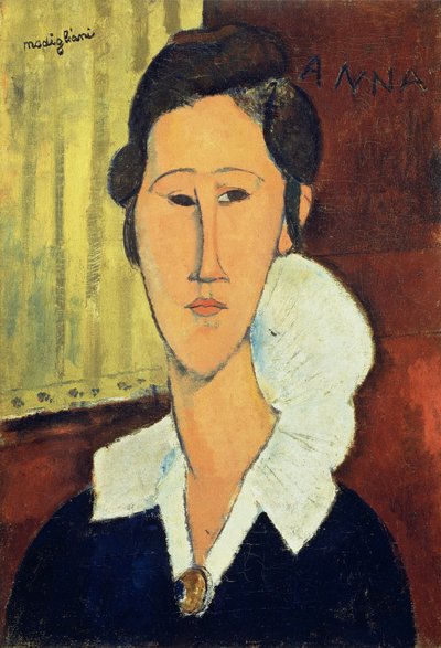 Portrait of Madame Hanka Zborowska, 1917 by Amedeo Modigliani