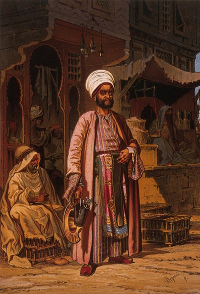 A Man Standing Outside a Barber