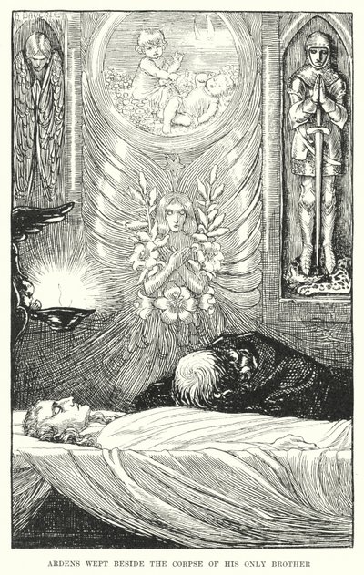 Ardens Wept Beside the Corpse of His Only Brother by Amelia M. (attr.to) Bowerley or Bauerle
