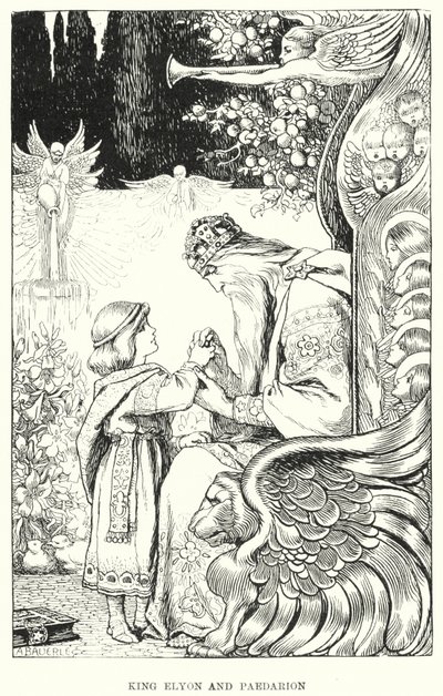 King Elyon and Paedarion by Amelia M. (attr.to) Bowerley or Bauerle