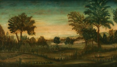 Landscape with Buildings by American 18th Century