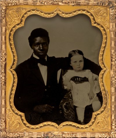 Portrait of a Man with Child by American 19th Century