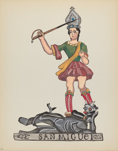 Saint Michael (Plate 38: From Portfolio 