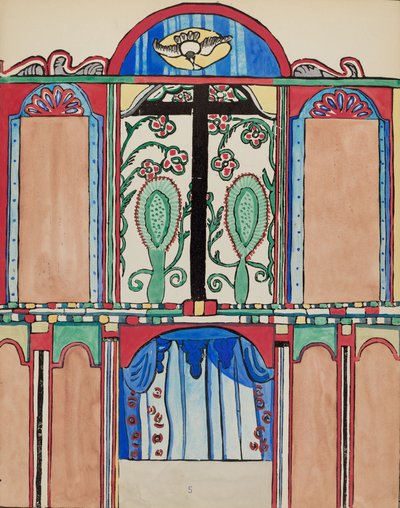 Main Altarpiece, Santa Cruz (Plate 5) by American 20th Century