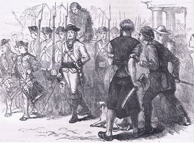 A countryman tarred and feathered by American English school