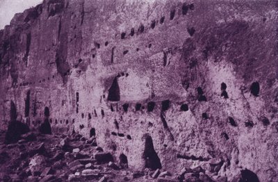 Abandoned cave habitations of the cliff-dwellers, near Espanola by American Photographer (after)