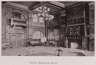 Cotton Exchange Hall by American Photographer (after)