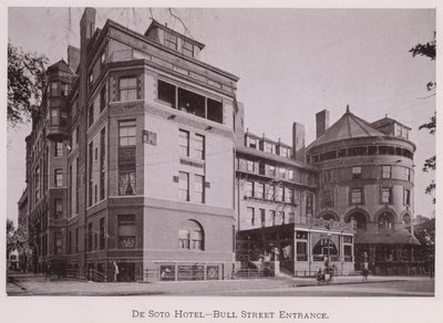 De Soto Hotel, Bull Street Entrance by American Photographer (after)