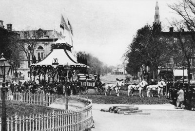 Lying in state, President Abraham Lincoln, Cleveland, Ohio, April 1865 by American Photographer (after)