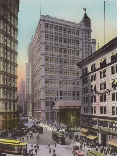 New York: St Paul Building; American Telephone and Telegraph; Astor House by American Photographer (after)