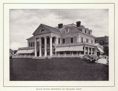 Newport, Rhode Island: Beach Mound, Residence of Benjamin Thaw by American Photographer (after)