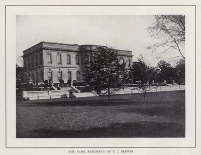 Newport, Rhode Island: The Elms, Residence of E J Berwin by American Photographer (after)
