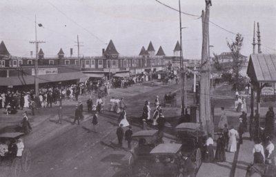 Old Orchard Beach, Maine: Scene near depot by American Photographer (after)