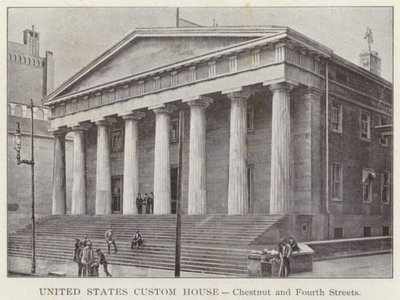 Philadelphia: United States Custom House, Chestnut and Fourth Streets by American Photographer (after)