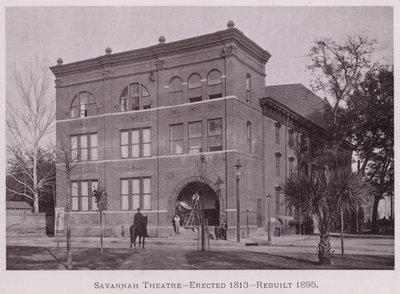 Savannah Theatre, erected 1813, rebuilt 1895 by American Photographer (after)