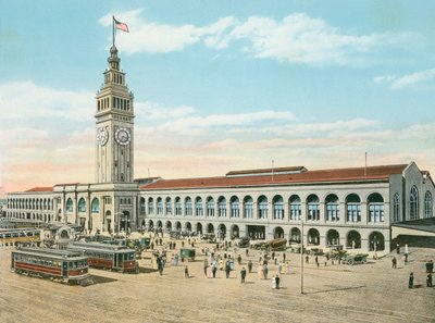 The Ferry Building, Foot of Market Street, San Francisco, California by American Photographer (after)