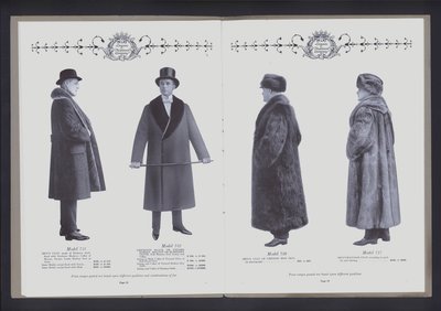 Two-page spread from The Theater of Fur Fashion by American Photographer (after)
