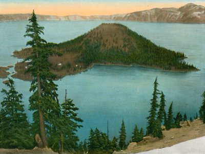 Wizard Island, Crater Lake by American Photographer (after)