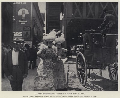 A Dire Perplexity, Settling with the Cabby by American Photographer
