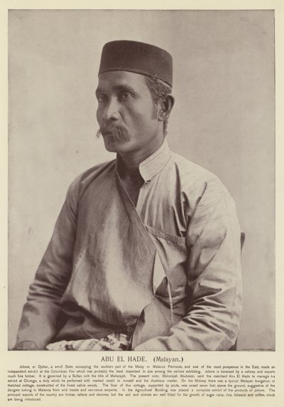 Abu El Hade, Malayan by American Photographer