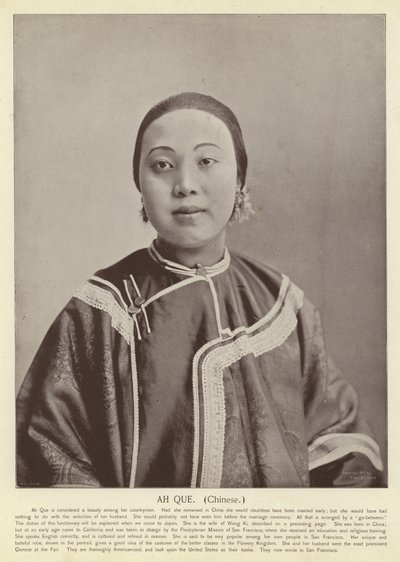 Ah Que, Chinese by American Photographer