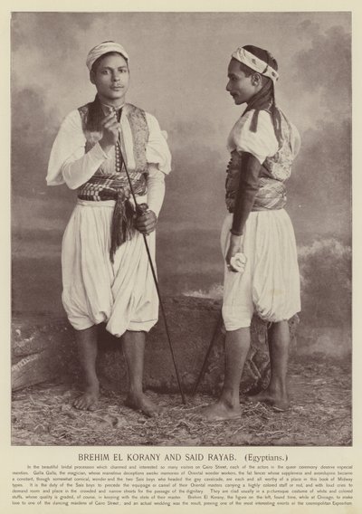 Brehim El Korany and Said Rayab, Egyptians by American Photographer