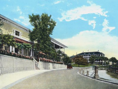 Century Club, Tivoli Hotel in the Background, Panama City by American Photographer