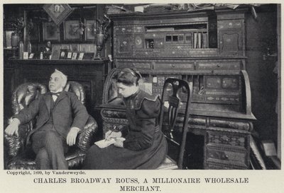 Charles Broadway Rouss, a Millionaire Wholesale Merchant by American Photographer