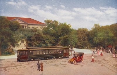 Chicago: Entrance to Lincoln Park and New 