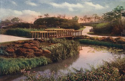 Chicago: Winding Paths and Foot Bridges in New Section of Humboldt Park, North West Side by American Photographer